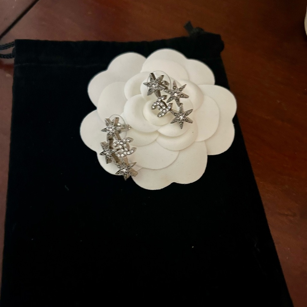 Chanel Strass Star Earrings - Picture 2 of 7